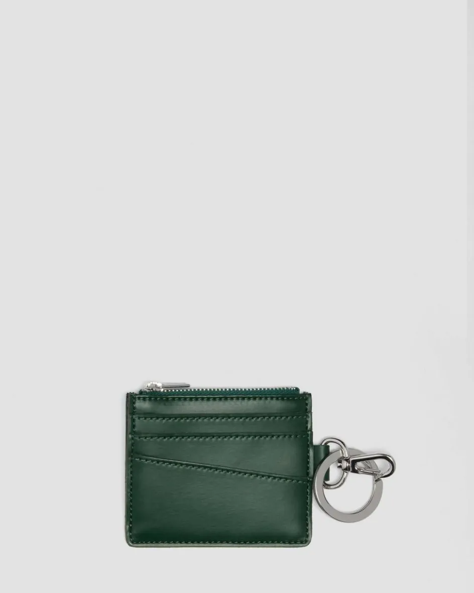 Dr. Martens New And Featured|Accessories*Kiev Leather Cardholder in Dms Green DMS GREEN — Kiev
