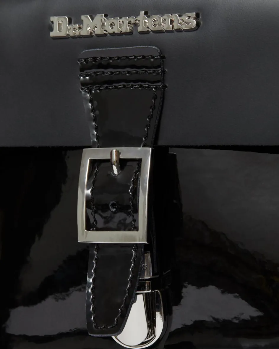 Dr. Martens Accessories|Bags*Kiev Leather Hardware Heart Shaped Bag in Black Black — Kiev