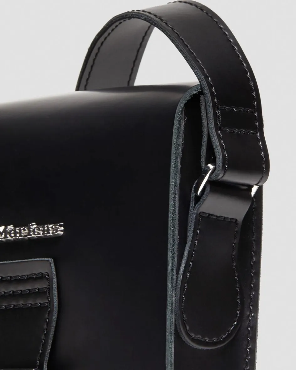 Dr. Martens Last Chance Styles|Last Chance Styles*Leather Vertical Crossbody Bag in Black Black — Kiev & Smooth