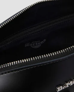 Dr. Martens New And Featured|Accessories*Leopard Print Hair-On Top Handle Bag in Black Black+Tan — Kiev + Mini Leopard Spot Hair On