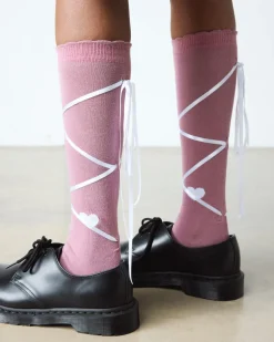Dr. Martens Socks|New And Featured*Long Lace-Up Socks Organic Cotton Blend