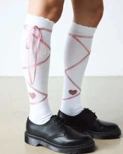 Dr. Martens Socks|New And Featured*Long Lace-Up Socks Organic Cotton Blend