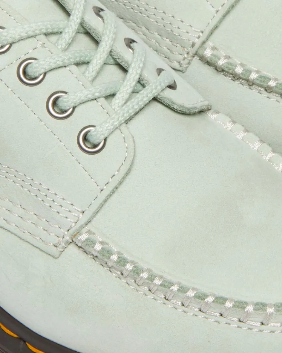 Dr. Martens Last Chance Styles|Last Chance Styles*Lowell Buttersoft leather moc toe shoes in Sage Green