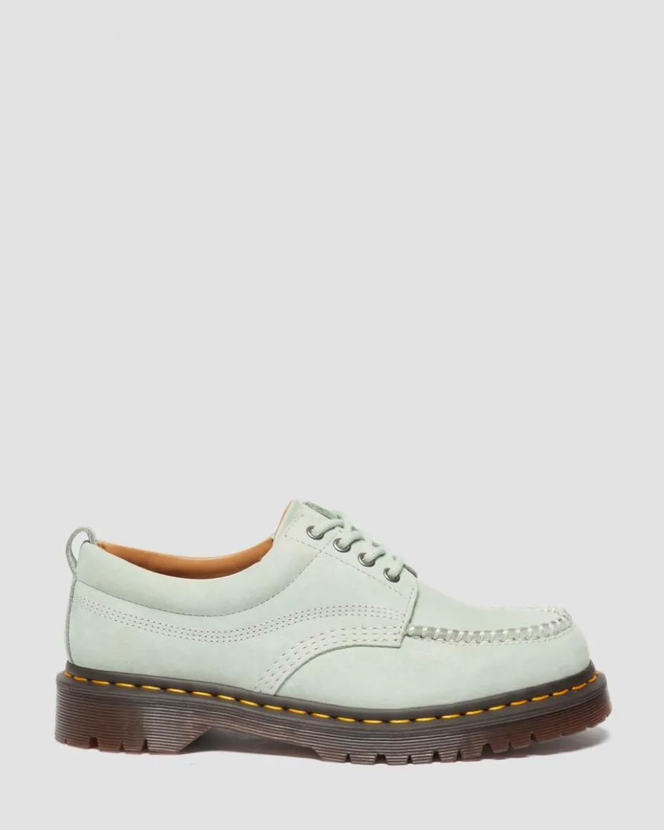 Dr. Martens Last Chance Styles|Last Chance Styles*Lowell Buttersoft leather moc toe shoes in Sage Green