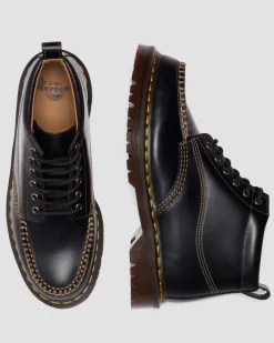 Dr. Martens New And Featured|Boots*LOWELL CHUKKA MOC TOE LEATHER ANKLE BOOTS in Black Black — Orleans