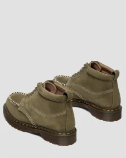 Dr. Martens New And Featured|Boots*Lowell Chukka Nubuck Moc Toe Ankle Boots in Dms Olive DMS OLIVE — Milled Nubuck Wp