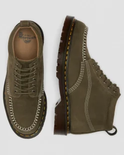 Dr. Martens New And Featured|Boots*Lowell Chukka Nubuck Moc Toe Ankle Boots in Dms Olive DMS OLIVE — Milled Nubuck Wp