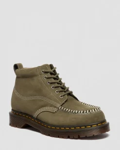 Dr. Martens New And Featured|Boots*Lowell Chukka Nubuck Moc Toe Ankle Boots in Dms Olive DMS OLIVE — Milled Nubuck Wp