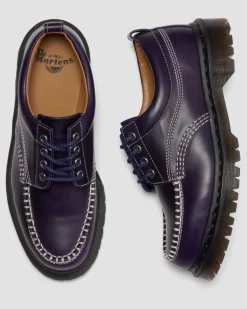 Dr. Martens Last Chance Styles|Last Chance Styles*LOWELL LEATHER MOC TOE SHOES in Midnight Blue MIDNIGHT BLUE — Orleans