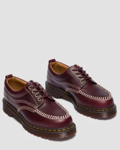 Dr. Martens Shoes|New And Featured*Lowell Leather Moc Toe Shoes in Cherry Red CHERRY RED — Orleans
