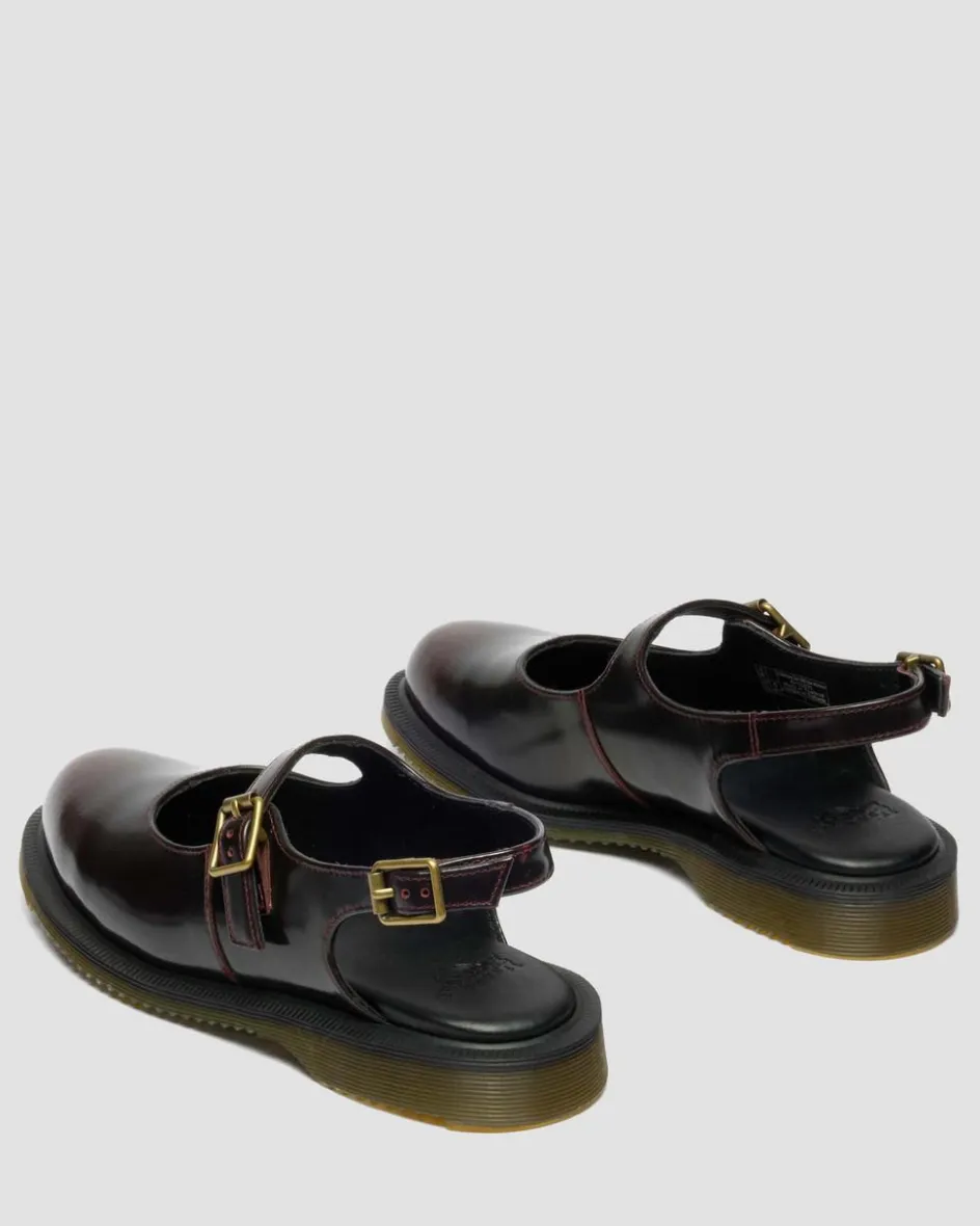 Dr. Martens Mother'S Day Gifts|Shoes*Madaline Mary Jane Rub Off Leather Sling Back Shoes in Cherry Red Arcadia Cherry Red Arcadia — Arcadia