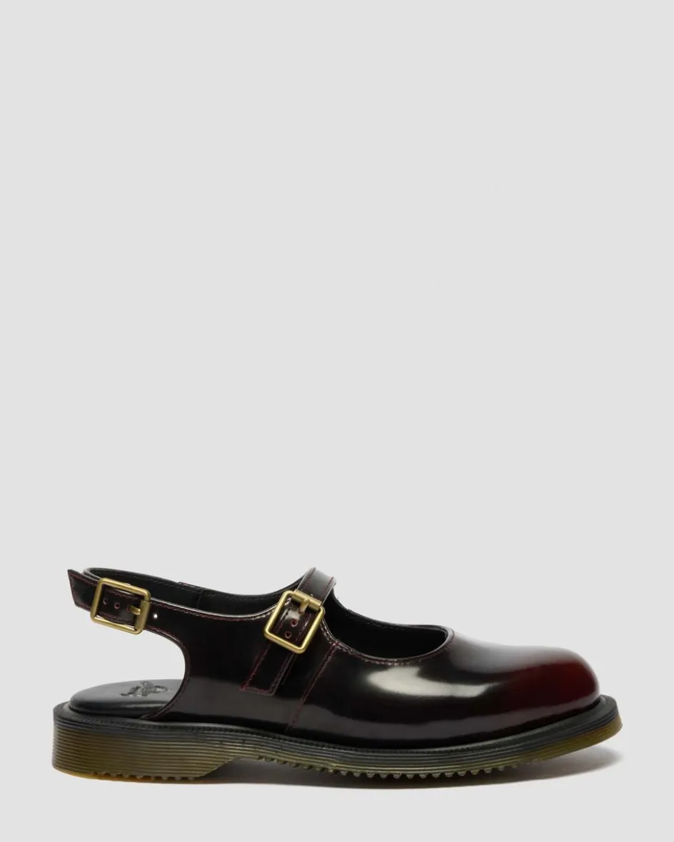 Dr. Martens Mother'S Day Gifts|Shoes*Madaline Mary Jane Rub Off Leather Sling Back Shoes in Cherry Red Arcadia Cherry Red Arcadia — Arcadia