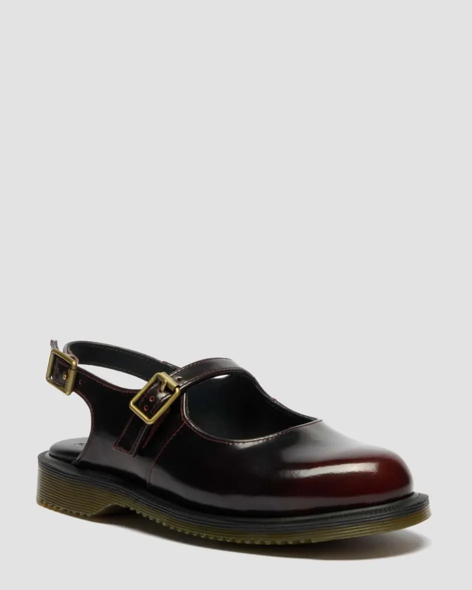 Dr. Martens Mother'S Day Gifts|Shoes*Madaline Mary Jane Rub Off Leather Sling Back Shoes in Cherry Red Arcadia Cherry Red Arcadia — Arcadia