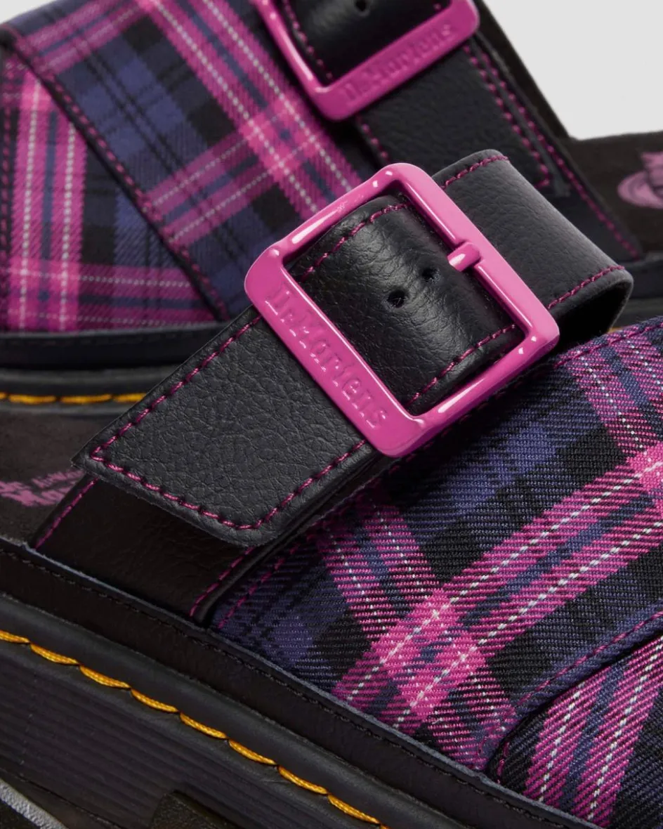 Dr. Martens Last Chance Styles*MATTISON SLIDE in Black BLACK+PINK MULTI