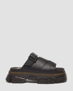 Dr. Martens Mules|Slides*Mattison Slide sandals in Black BLACK — Athena
