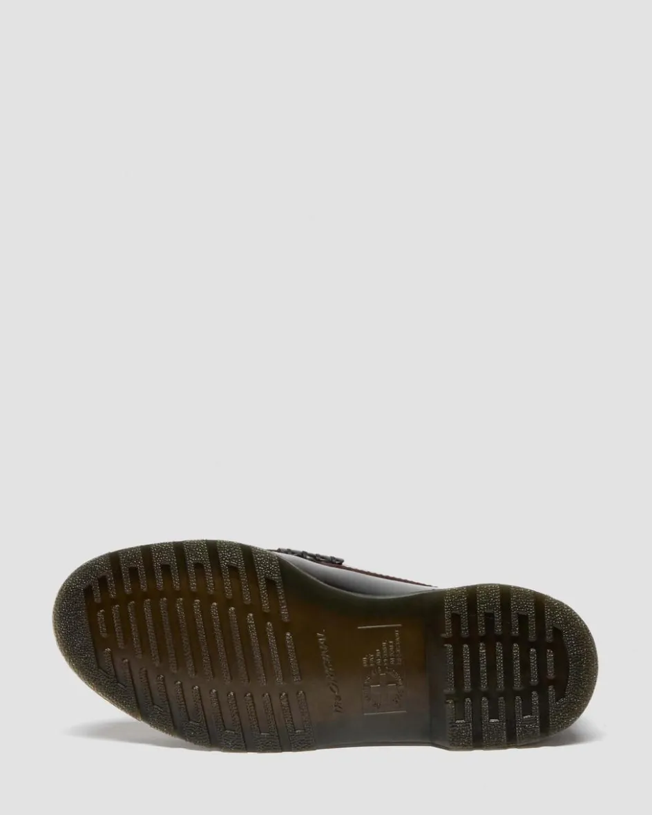 Dr. Martens Shoes|New And Featured*Mayfare Rub Off Leather Loafers in Cherry Red Arcadia Cherry Red Arcadia — Arcadia