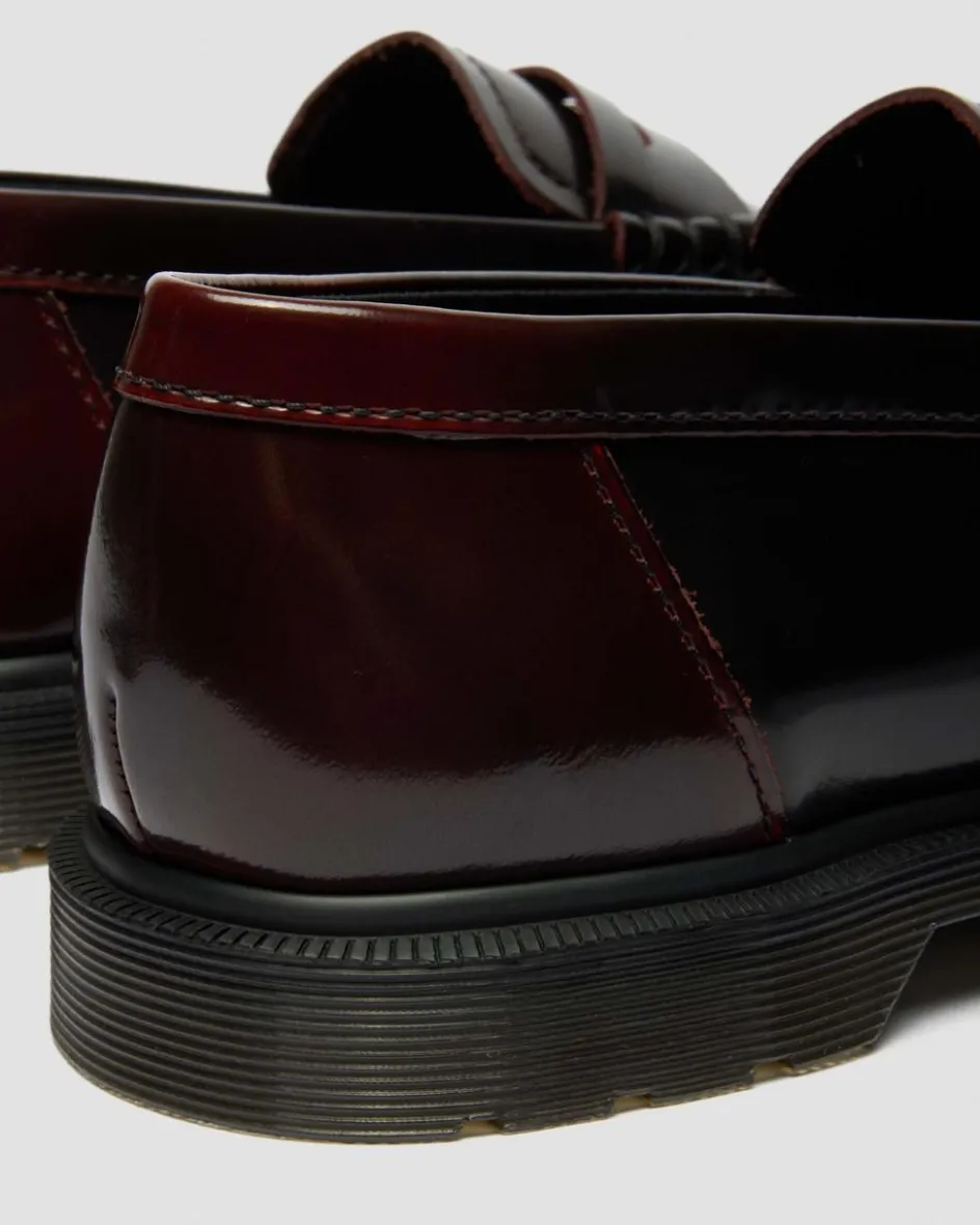 Dr. Martens Shoes|New And Featured*Mayfare Rub Off Leather Loafers in Cherry Red Arcadia Cherry Red Arcadia — Arcadia