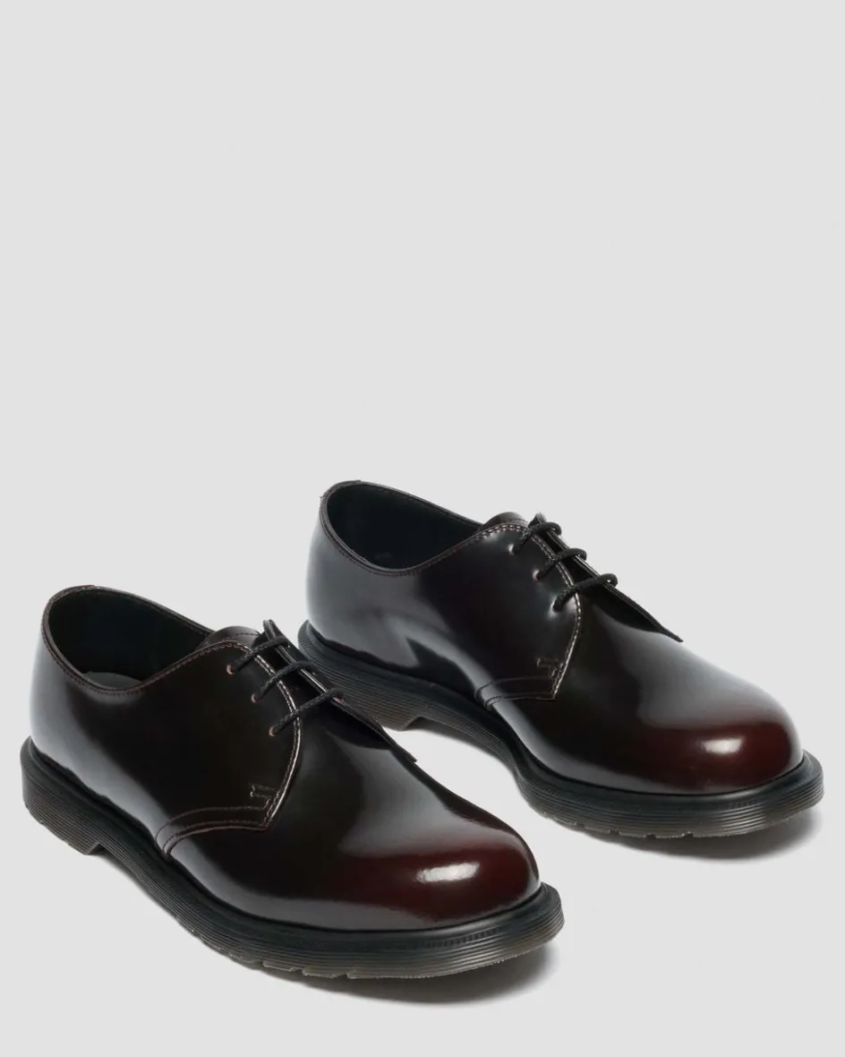 Dr. Martens Shoes|New And Featured*Mayfare Rub Off Leather Shoes in Cherry Red Arcadia Cherry Red Arcadia — Arcadia