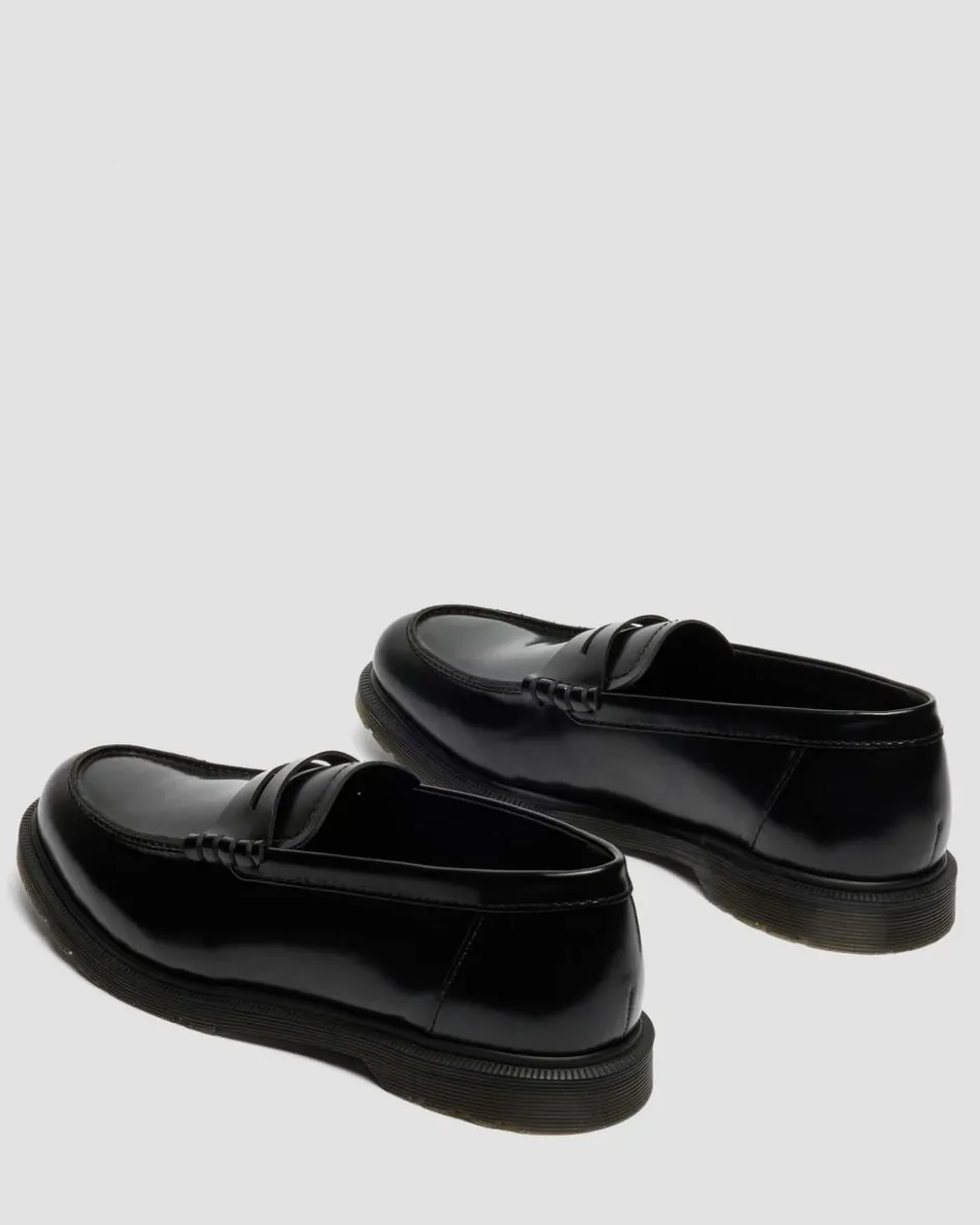 Dr. Martens Shoes|New And Featured*Mayfare Smooth Leather Loafers in Black Black — Polished Smooth