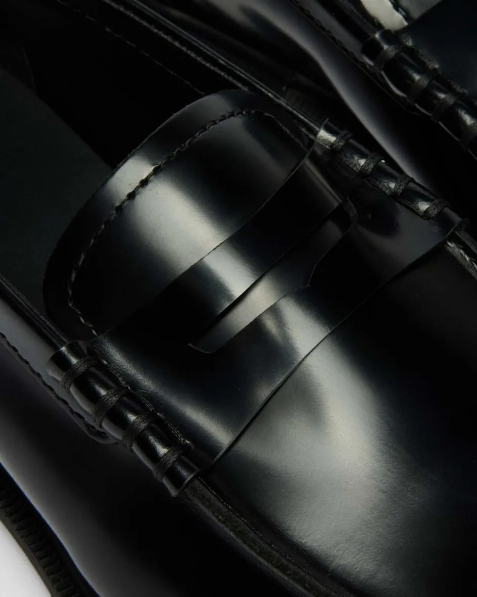 Dr. Martens Shoes|New And Featured*Mayfare Smooth Leather Loafers in Black Black — Polished Smooth