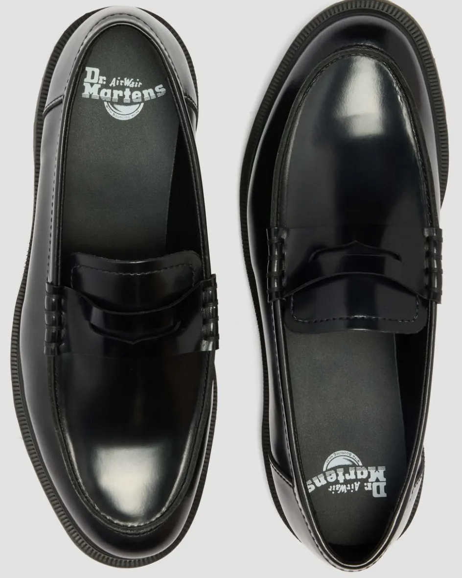 Dr. Martens Shoes|New And Featured*Mayfare Smooth Leather Loafers in Black Black — Polished Smooth