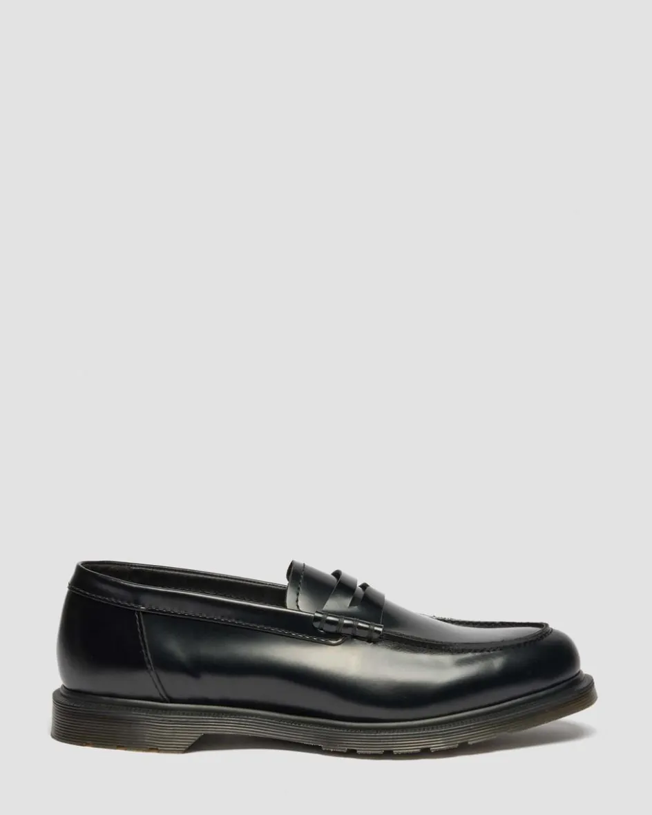 Dr. Martens Shoes|New And Featured*Mayfare Smooth Leather Loafers in Black Black — Polished Smooth