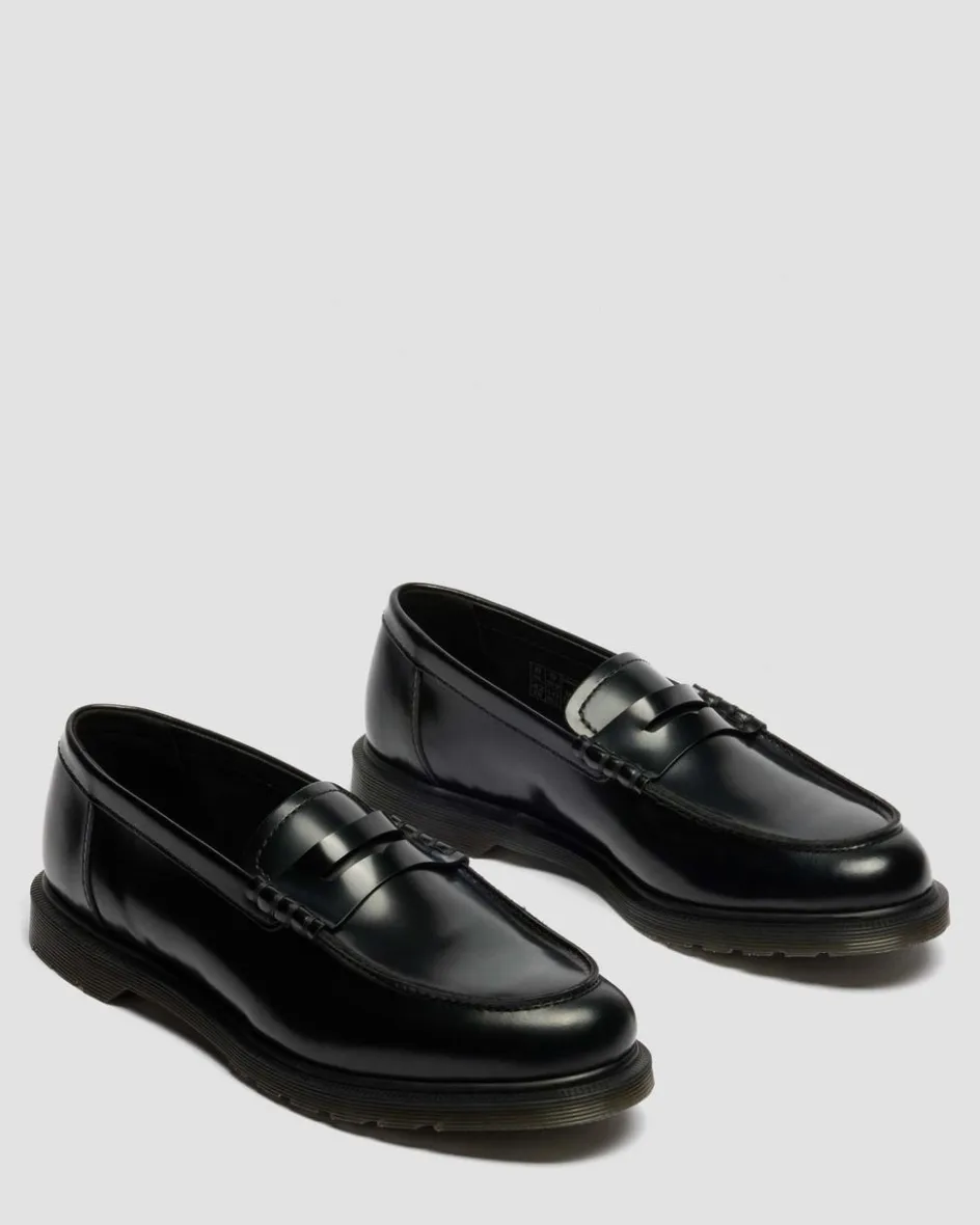 Dr. Martens Shoes|New And Featured*Mayfare Smooth Leather Loafers in Black Black — Polished Smooth