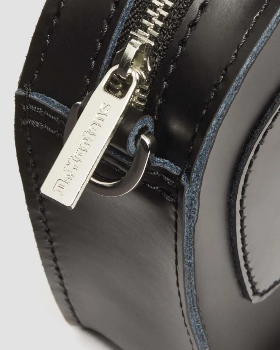Dr. Martens Last Chance Styles|Last Chance Styles*Mini Heart Shaped Kiev & Patent Leather Bag in Black Black — Kiev+Patent Lamper