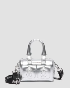 Dr. Martens New And Featured|Accessories*Mini Top Handle Bag Bag Silver Metallic Patent Lamper in Silver Metallic Silver Metallic — Patent Lamper