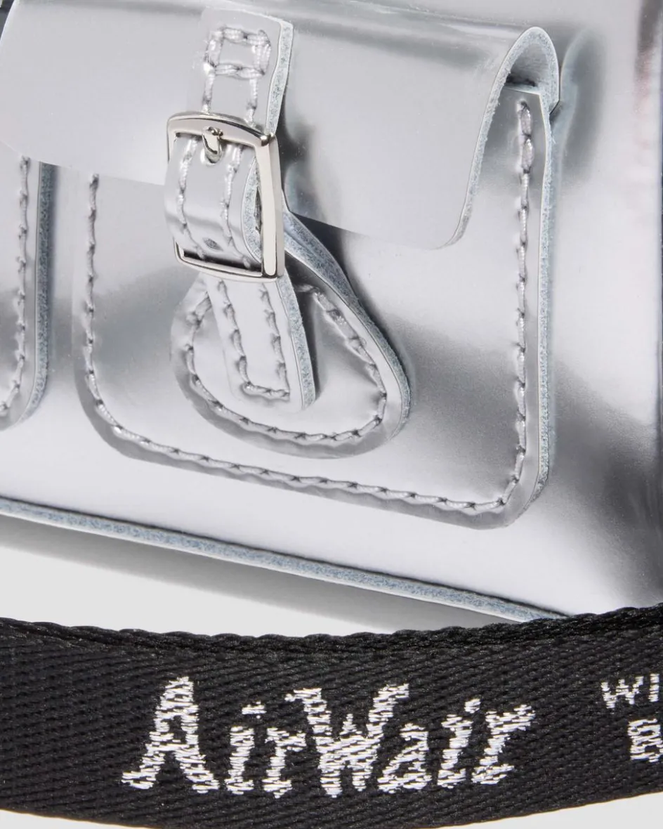 Dr. Martens New And Featured|Accessories*Mini Top Handle Bag Bag Silver Metallic Patent Lamper in Silver Metallic Silver Metallic — Patent Lamper