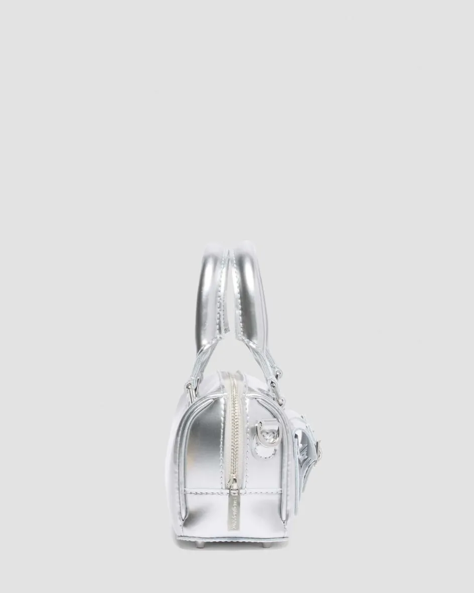 Dr. Martens New And Featured|Accessories*Mini Top Handle Bag Bag Silver Metallic Patent Lamper in Silver Metallic Silver Metallic — Patent Lamper