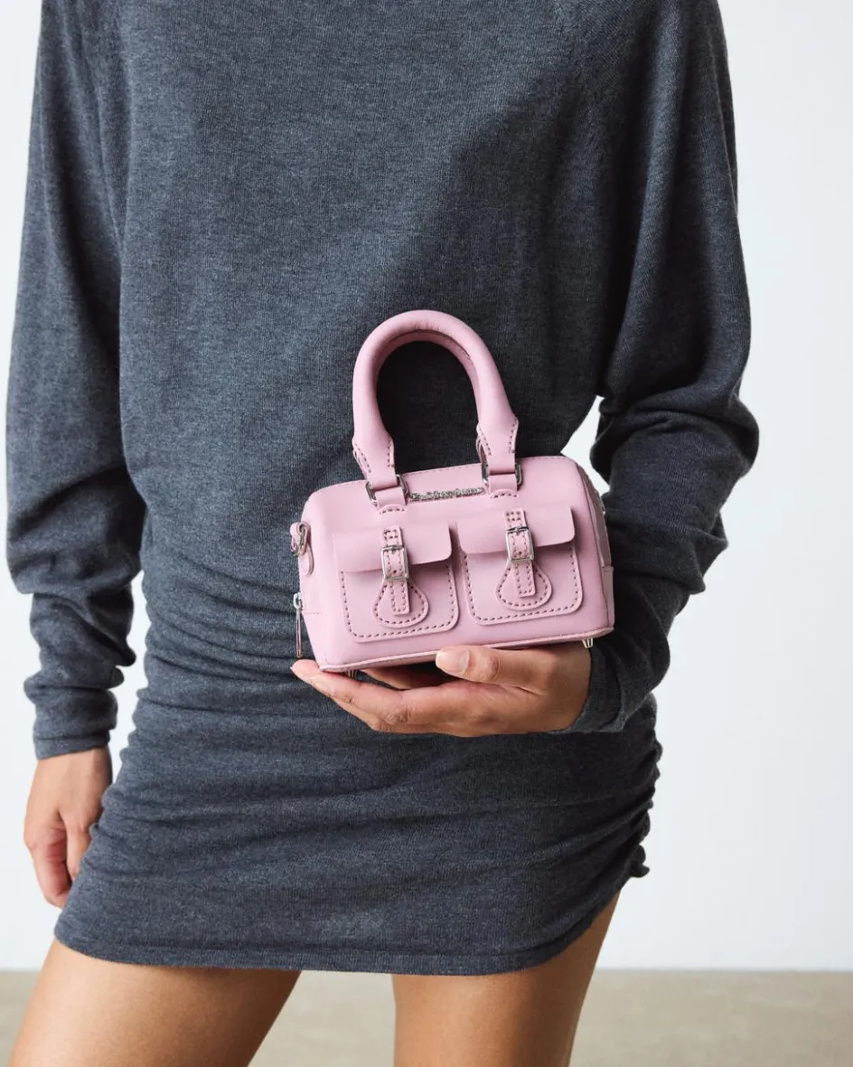Dr. Martens New And Featured|Accessories*Mini Top Handle Patent Leather Bag in Dusty Rose DUSTY ROSE — Kiev+Patent Lamper