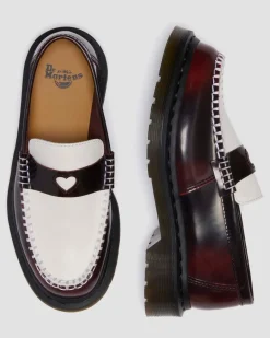 Dr. Martens Last Chance Styles*PENTON HEART in Cherry Red & White Cherry Red & White