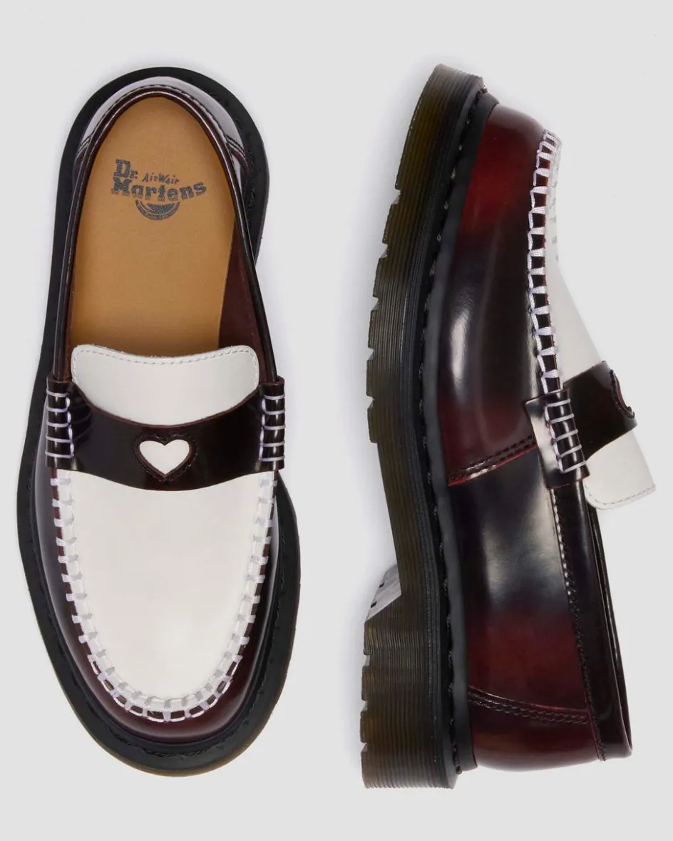 Dr. Martens Last Chance Styles*PENTON HEART in Cherry Red & White Cherry Red & White