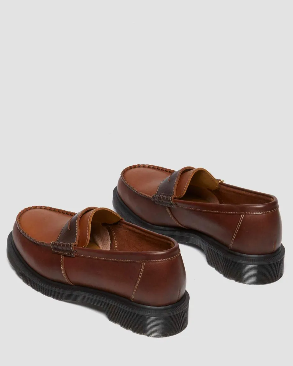 Dr. Martens Shoes|Loafers*Penton Made in England Leather Loafer in Brown Brown+Amber — Classic Calf