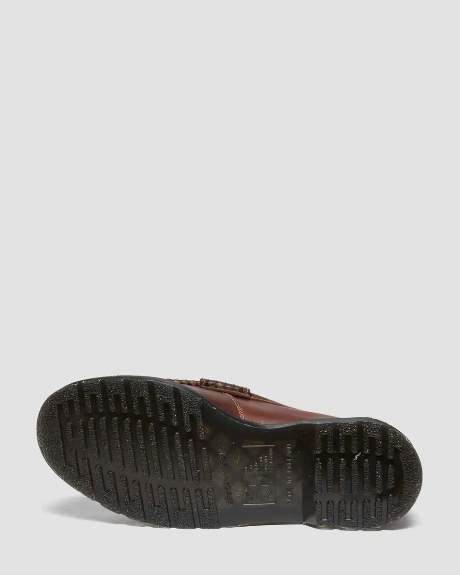 Dr. Martens Shoes|Loafers*Penton Made in England Leather Loafer in Brown Brown+Amber — Classic Calf