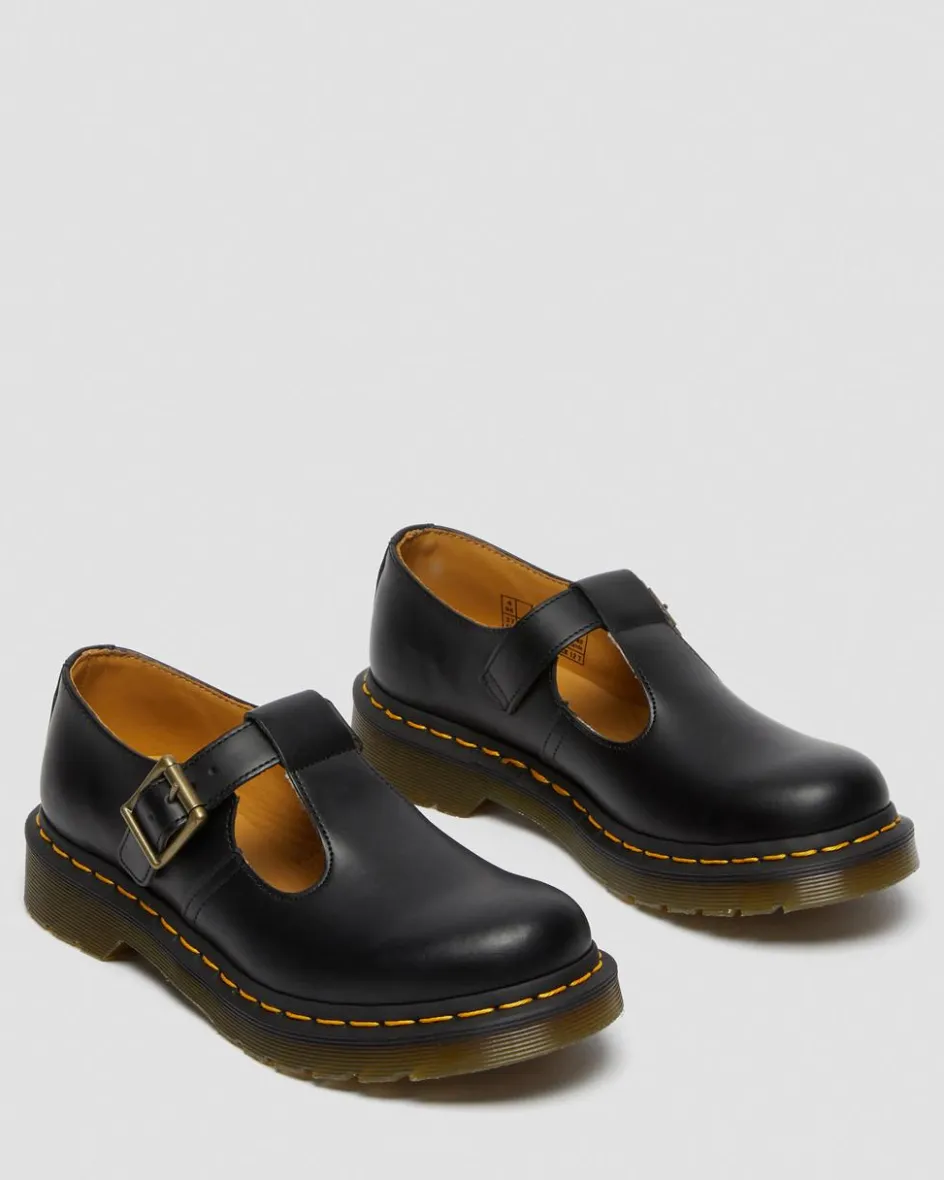 Dr. Martens Originals|Shoes*Polley Smooth Leather Mary Janes in Black Black — Smooth Leather