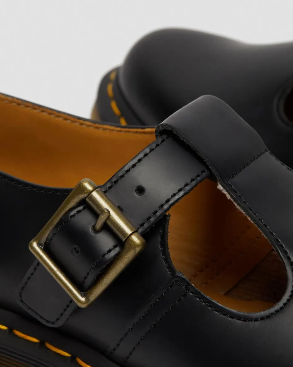 Dr. Martens Originals|Shoes*Polley Smooth Leather Mary Janes in Black Black — Smooth Leather