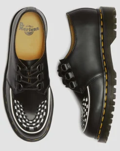 Dr. Martens Last Chance Styles|Last Chance Styles*Ramsey Smooth Leather Creepers in Black Black — Smooth Leather