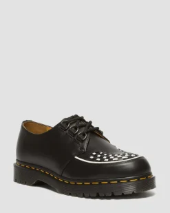 Dr. Martens Last Chance Styles|Last Chance Styles*Ramsey Smooth Leather Creepers in Black Black — Smooth Leather