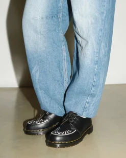 Dr. Martens Last Chance Styles|Last Chance Styles*Ramsey Smooth Leather Creepers in Black Black — Smooth Leather