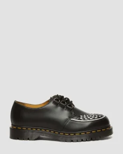 Dr. Martens Last Chance Styles|Last Chance Styles*Ramsey Smooth Leather Creepers in Black Black — Smooth Leather