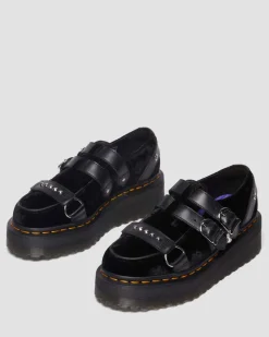 Dr. Martens Shoes|Platform Shoes*RAMSEY WEDNESDAY PLATFORM CREEPERS in Black Black — Velvet