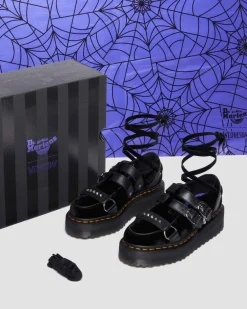 Dr. Martens Shoes|Platform Shoes*RAMSEY WEDNESDAY PLATFORM CREEPERS in Black Black — Velvet