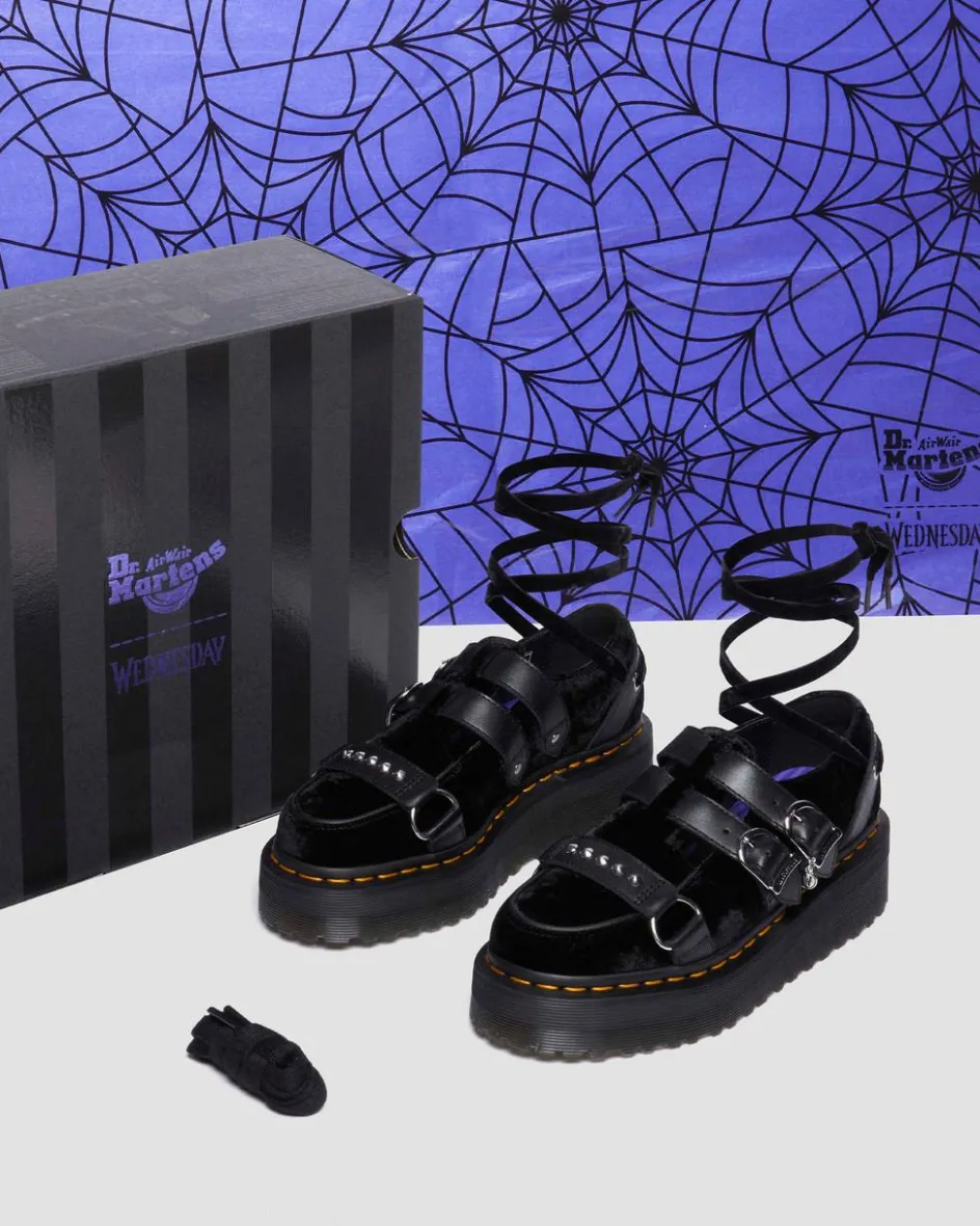 Dr. Martens Shoes|Platform Shoes*RAMSEY WEDNESDAY PLATFORM CREEPERS in Black Black — Velvet