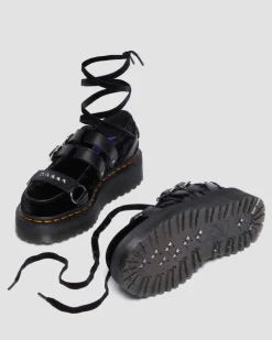 Dr. Martens Shoes|Platform Shoes*RAMSEY WEDNESDAY PLATFORM CREEPERS in Black Black — Velvet