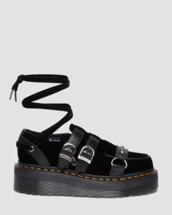 Dr. Martens Shoes|Platform Shoes*RAMSEY WEDNESDAY PLATFORM CREEPERS in Black Black — Velvet