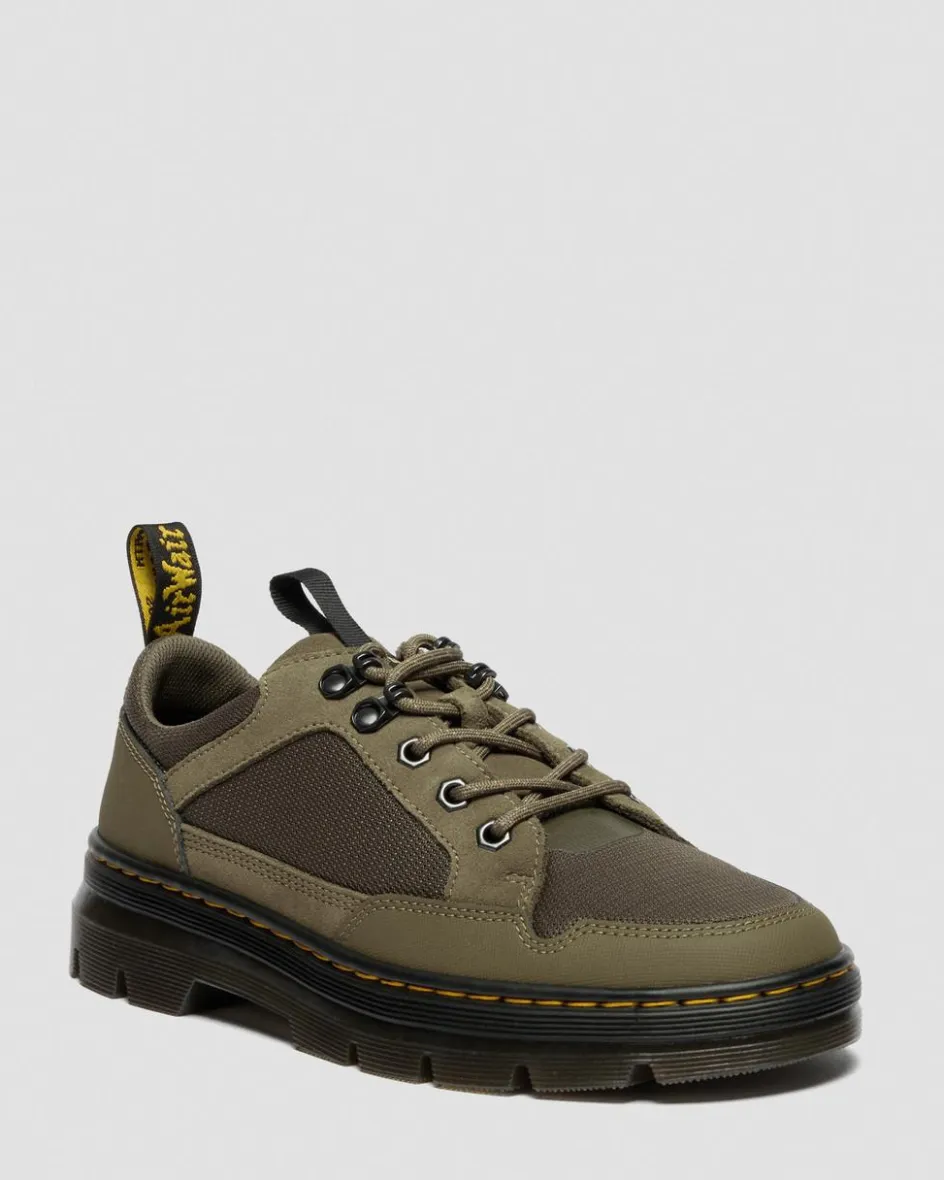 Dr. Martens Shoes|New And Featured*Reeder Mk.02 Canvas & Genix Nappa Utility Shoes in Dms Olive DMS OLIVE — Spacer Mesh+Eh Suede