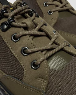 Dr. Martens Shoes|New And Featured*Reeder Mk.02 Canvas & Genix Nappa Utility Shoes in Dms Olive DMS OLIVE — Spacer Mesh+Eh Suede