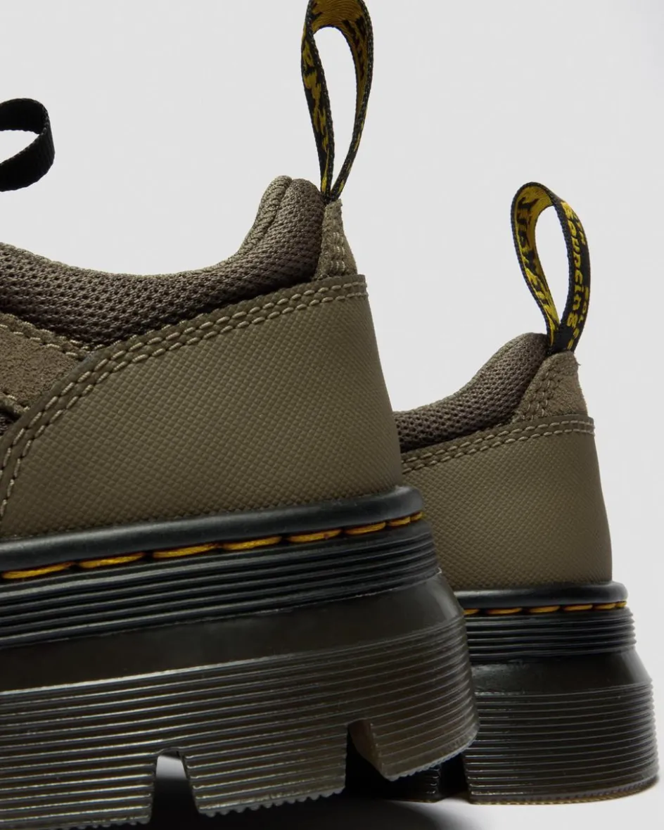 Dr. Martens Shoes|New And Featured*Reeder Mk.02 Canvas & Genix Nappa Utility Shoes in Dms Olive DMS OLIVE — Spacer Mesh+Eh Suede